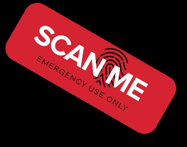scan me label